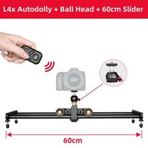 YELANGU 카메라 스마트폰용 미니 전동 트랙 돌리 레일 슬라, 5.L4X head slider, 1개