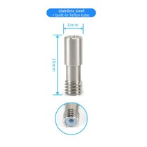 초정밀 CNCFEP 고품질 핫 엔드 Bi-Metal heat브레이크 3D 프린터 부품 열 블록 압출기 Ender3 S1 CR-10 Sma, Stainless Steel