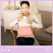 생리통찜질기 허리찜질매트 복부온열찜질기, 그린