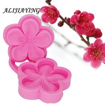 모양틀 입체 두꺼운 월병 plum Blossom sugarcraft 실리콘 금형 꽃 퐁당 금형 웨딩 케이크 도구 초콜릿 금형 d1302 몰드 가정용 베이킹