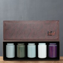 도자기 전통 다기 차관 찻잎보관함 5종세트 JS021-158, 단품, 단품