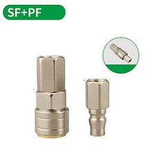 어에공구 공압 피팅 C 자동 잠금 퀵 커플 링 커넥터 커플러 공기 압축기 SP PP SM PM SH PH SF PF 10 20 30 40, [12] PF and SF, [04] 40