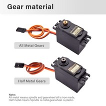 1pc 메탈 기어 MG945 MG995 MG996R 서보 모터 180 360 아날로그 RC 아두이노 로봇 완구 모델 비행기 미니 자동차 보트, [04] MG996R 180 Degrees, [02] All Metal