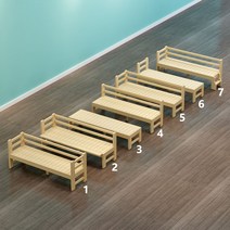 틈새 침대 확장형 보조 침대 원목 프레임 높이조절, 길이 200 너비 40 높이 설정 가능