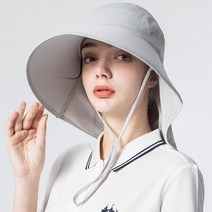 뉴타임즈 여성 여름 창 큰 그늘막 모자 돌돌이 썬캡 uv 자외선 차단 밭일 농사 모자 sun visor 5 Colors