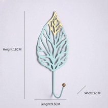 벽장식소품 우드 인테리어 헌팅트로피 소품 벽걸이 홈 인테리어 액세서리 푸른 잎/황금 잎 스토리지, 08 Green-B