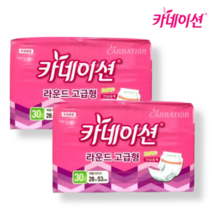 카네이션 라운드 고급 성인기저귀 30매 2팩 (60매) F4