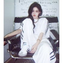 연예인 스타일편안한 트레이닝 안무복 복고풍