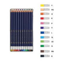 PILOT frixion 프릭션 지워지는 고급 색연필 (PF-15), SL(소프트블루)