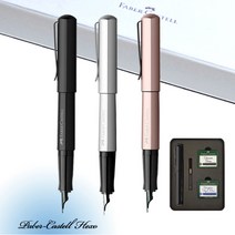 파버카스텔 헥소 만년필/ 틴케이스 / 카트리지 2통 [무료선물포장], 로즈 F촉(보통촉), 각인미신청