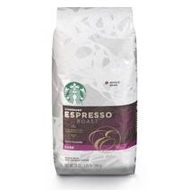 스타벅스 에스프레소 다크 로스트 홀빈 원두커피 20oz(566g) Starbucks Espresso Dark Roast Whole Bean Coffee, 단일옵션