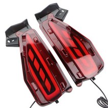 1Set LED For 도요타 Fortuner SW4 2015 2016 2017 2018 2019 2020 리플렉터 리어 범퍼 라이트 포그 램프 브레이크 턴 시그널, Style 2