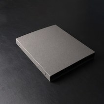 코크 그레이 이탈리아 원단 포트폴리오 바인더 A4, 1개, 40장