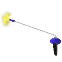 조절 가능한 고양이 칼라 인터랙 재밌는 손 티저 스틱 깃털 오널 장난감 지팡이 새끼 애완동물 제품고양이 목걸이 목줄 가능, 01 royal blue