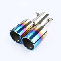 머플러팁 1Pcs 스테인레스 스틸 배기 파이프 머플러 Tailpipe 팁 기아 포르테 Cerato K3 2009-2023 후면 꼬, 16 1Pcs-tube straight