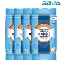크리넥스 마이비데 물티슈 화장실용 10매 x4개 엠보싱, 단품, 단품