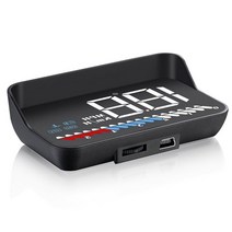 헤드업 M7 GPS HUD 자동차 OBD2 헤드 업 디스플레이 속도 온보드 컴퓨터 과속 경고, 01 파란