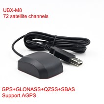 위치추적기 QUESCAN 외부 USB GNSS 안테나 GPS GLONASS QZSS SBAS 안드로이드 수신기 및 자동차 네비게이션, 01 GPS