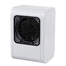가정용 전기 온풍기 소형 히팅 서큘레이터 캠핑용 회사 사무실 테이블 위 책상 밑 화장실 미니 원룸 데트크500W 휴대용 히터 따뜻한 2S 빠른 난방 저소음 데스크탑 난방 88, 하얀