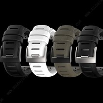 순토 다이빙컴퓨터시계 suunto d6 다이브d6i 노보d6i 줄루용 실리콘 시계 밴드 교체 가능한 손목 스트랩 심플한 디자인 스타일 및 멀티 컬러, 검은색, 검은색