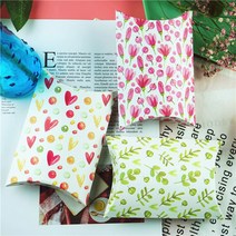 땡쓰몰 크리스마스 포장용품, 1매, 06.선물상자 컬러풀반달/02.핑크플라워