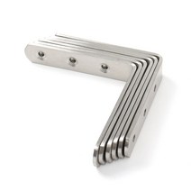 선반꺽쇠 6개1세트 9X9 꺾쇠 앵글화스너 선반브라켓