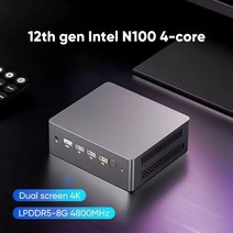 인텔 N100 12 세대 미니 PC 데스크탑 게임용 컴퓨터 쿼드코어 LPDDR5 8GB 4800Hz 윈도우즈 듀얼 RJ45 LAN, 02 pfSense_02 AU, 05 8GB DDR5 1TB SSD