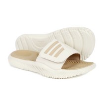 아디다스 키높이 슬리퍼 아이보리/베이지 알파바운스 슬라이드 2.0