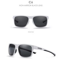 코받침없는안경 KDEAM 편광 된 스포츠 선글라스 남자 광장 UV400 Photochromic 운전 음영 여자 태양 안경 상자와 비 슬립 코 패드