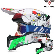 라이더 헬멧 전동킥보드 바이크 헬멧 오토바이 젤멧 크로스 모든 저렴한 더트 오프로드 모토크로스 고글 승인, 39.7  XL