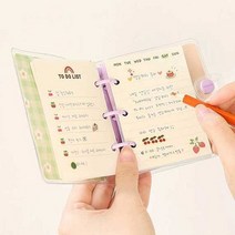 오너클랜 유니크 팬시 글리터 포인트 똑딱이 다이어리 플래너_W9C34F7