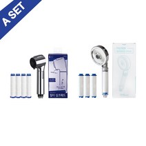 [대림 도비도스 기획상품] 필터샤워기 주방수전 1+1 A세트(3기능 녹물제거 필터샤워기 1SET + 필터싱크헤드 1SET), 필터샤워기1세트+필터싱크수전1세트