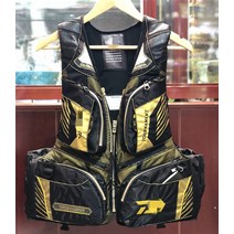 일본 시마노 shimano 가마가츠 Gamakatsu 야외 낚시 조끼 대형 부력 장비 바다 바위 구명, DW골드