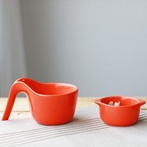 세라믹 식기 가정용 베이킹 리조또그릇 아이디어 오븐용기, 기본, T10-주황색 네덜란드 다용도 접시 2조각