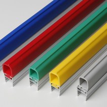 아이손 강화도어손보호대 유리문 교체용 손끼임방지 바람막이, 20mm(고무+알루미늄), 2300mm, 회색