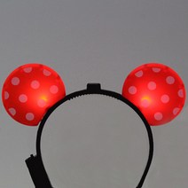 파티해 LED점등 미키머리띠, 핑크