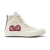 [꼼데가르송] (당일) 22FW 컨버스 척테일러 1970S 화이트 하이 스니커즈 P1K1