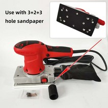 자동차 광택기 차량용 폴리싱기 90180mm 연삭 기계 샌딩 사포 연마 나무 시트 panint 용 소형 전기 퍼티 벽 평면 가구, 1 세트