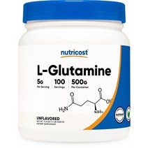 뉴트리코스트 엘 글루타민 L Glutamine 분말 파우더 무맛 500g 100 서빙