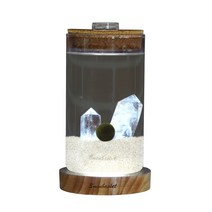 세남자바스켓 반려 무드등 국산 마리모 키우기 DIY 세트, 백수정+미니조명(흰색), 투명 자갈, 마리모(대)