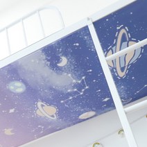 학생 기숙사 침대 하부 가리기 패브릭 해외 이층침대 커버 스티커 캐노피, D.드림스타-NO스탠드 + B.1.2m