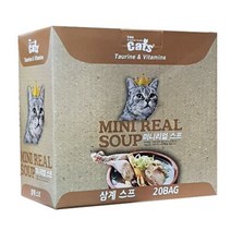 더캣츠 미니리얼 스프 파우치 고양이간식, 삼계스프, 40g, 40개