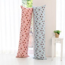 찬미디자인 바디필로우 솜포함, 토끼와 곰 블루