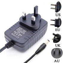 24V 영국 DC 전원 어댑터 12V 2A 스위칭 15V 18V 1A AC 공급 장치 9V 3V5V6V7V10V 1.5A 변압기 충전기 5.5*2.5MM 1M, 24V 2A UK