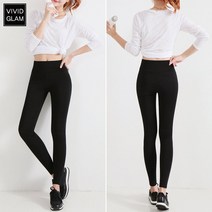 여성 코튼 하이 10부 무밴딩 레깅스 3color 빅사이즈 여성의류 F~4XL 밴딩팬츠 쫄바지