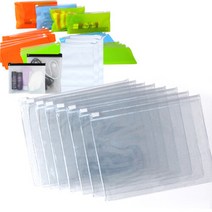 고주파 PVC 투명지퍼백28x21cm 10장 슬라이드지퍼백