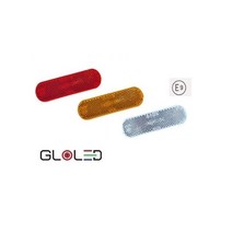 대성부품/KM206 리플렉터/타원형/인증/검사/E마크/E9/반사기/반사판/황색/적색/백색/엘로우/레드/화이트/카라반/트레일러/특장차/양면테이프/소형/원형/KM-206, KM206황색(양면테이프)