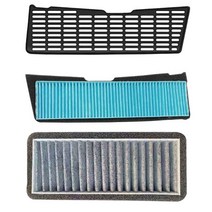 호환 테슬라 모델 3 용 공기 흡입 그릴 보호 커버 에어 필터 에어컨 입구 교체 부품, 04 3Pcs Set