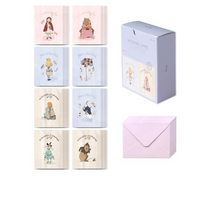 스토리 메세지 카드 40p + 봉투 20p 세트, 혼합 색상, 6세트