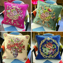 ONSUM 셔닐 자카드 쇼파 인테리어 쿠션 커버, 통통삼각- 블루(커버만)